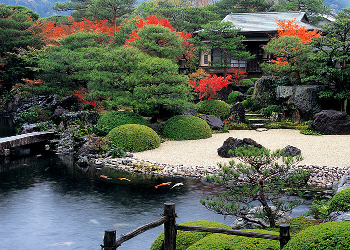 gravel Japanese garden
